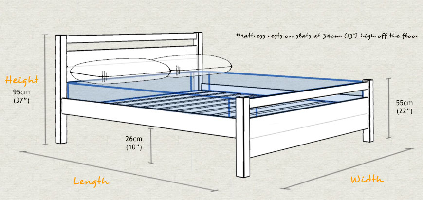 king bed frame dimensions