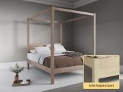 Four Poster Bed - Classic solid maple