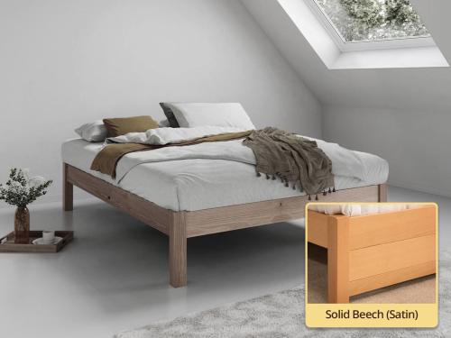 platform bed space saver Solid Beech (Satin)