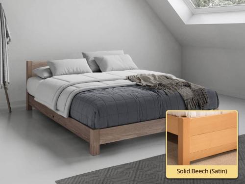 low oriental bed sapce saver Solid Beech (Satin)