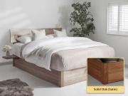 Ottoman Storage Bed (Space Saver) solid oak