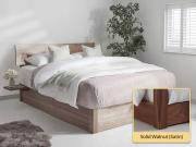 Ottoman Storage Bed (Space Saver) solid walnut